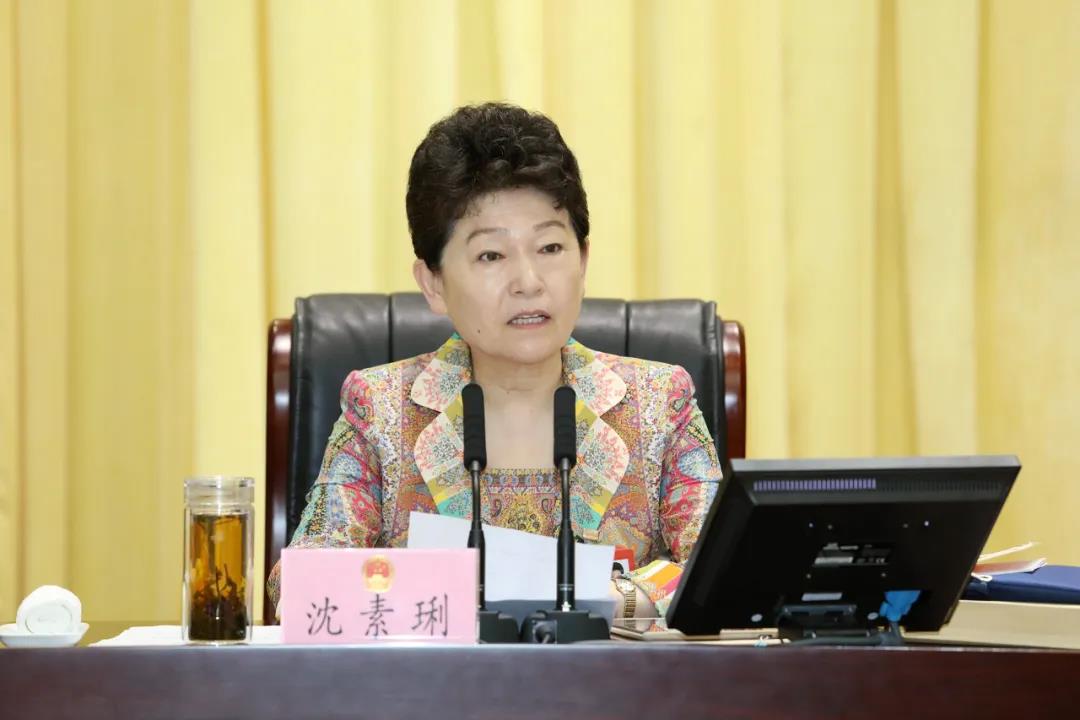 省十三届人大常委会第十九次会议开幕沈素琍主持会议